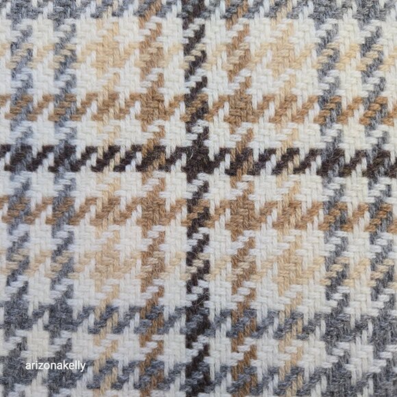 NWT Foxford Wool Scarf Houndstooth Made in Ireland - Picture 4 of 8